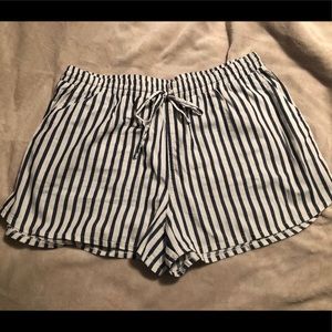 Blue & White Striped Universal Thread Shorts